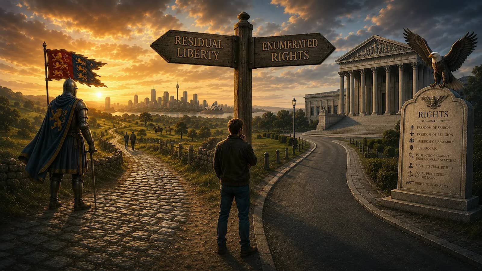 EXTERNAL EVENT. Australian Constitution: Residual Liberty vs. Enumerated Rights