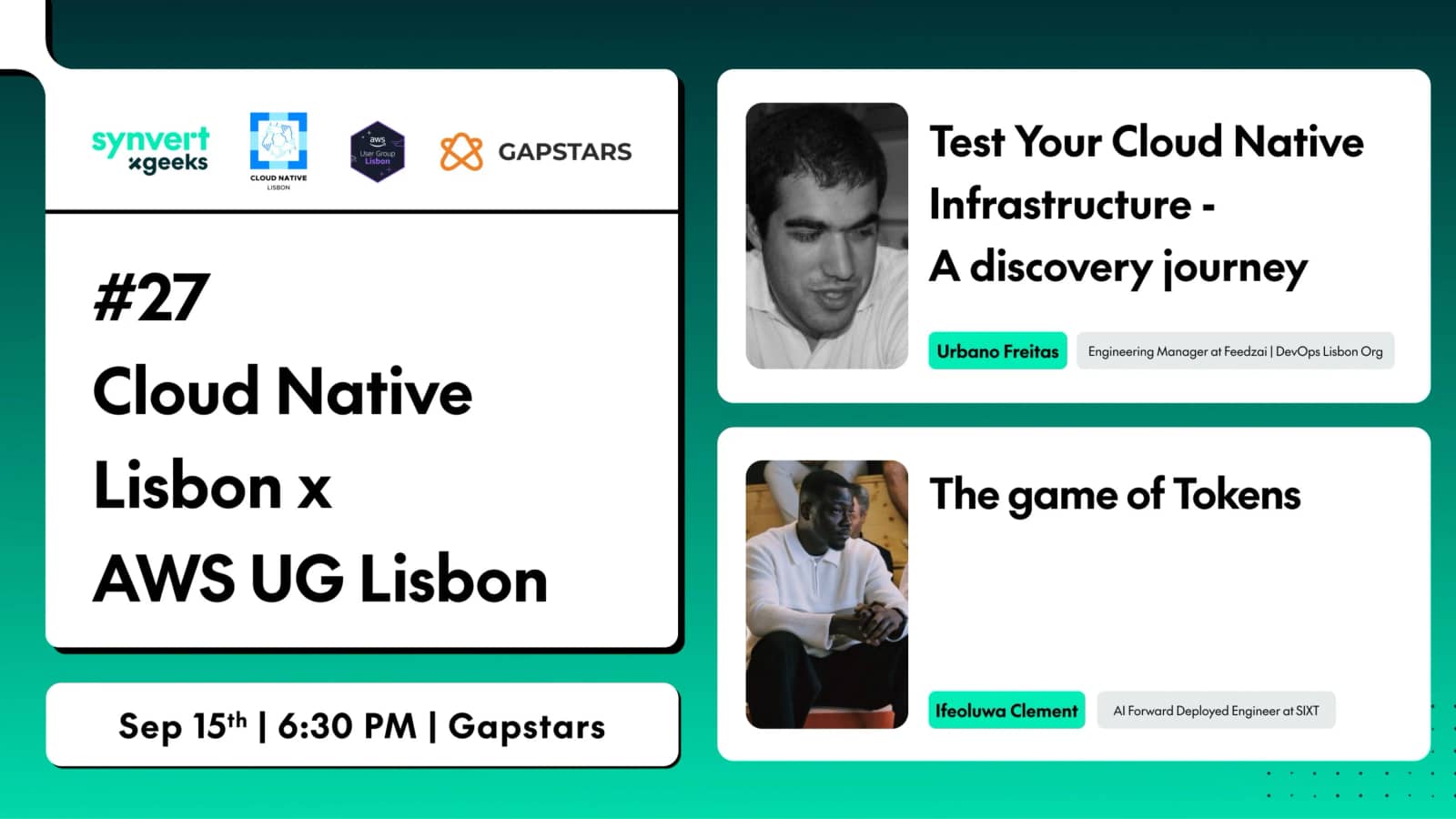 #27 Cloud Native Lisbon x AWS UG Lisbon