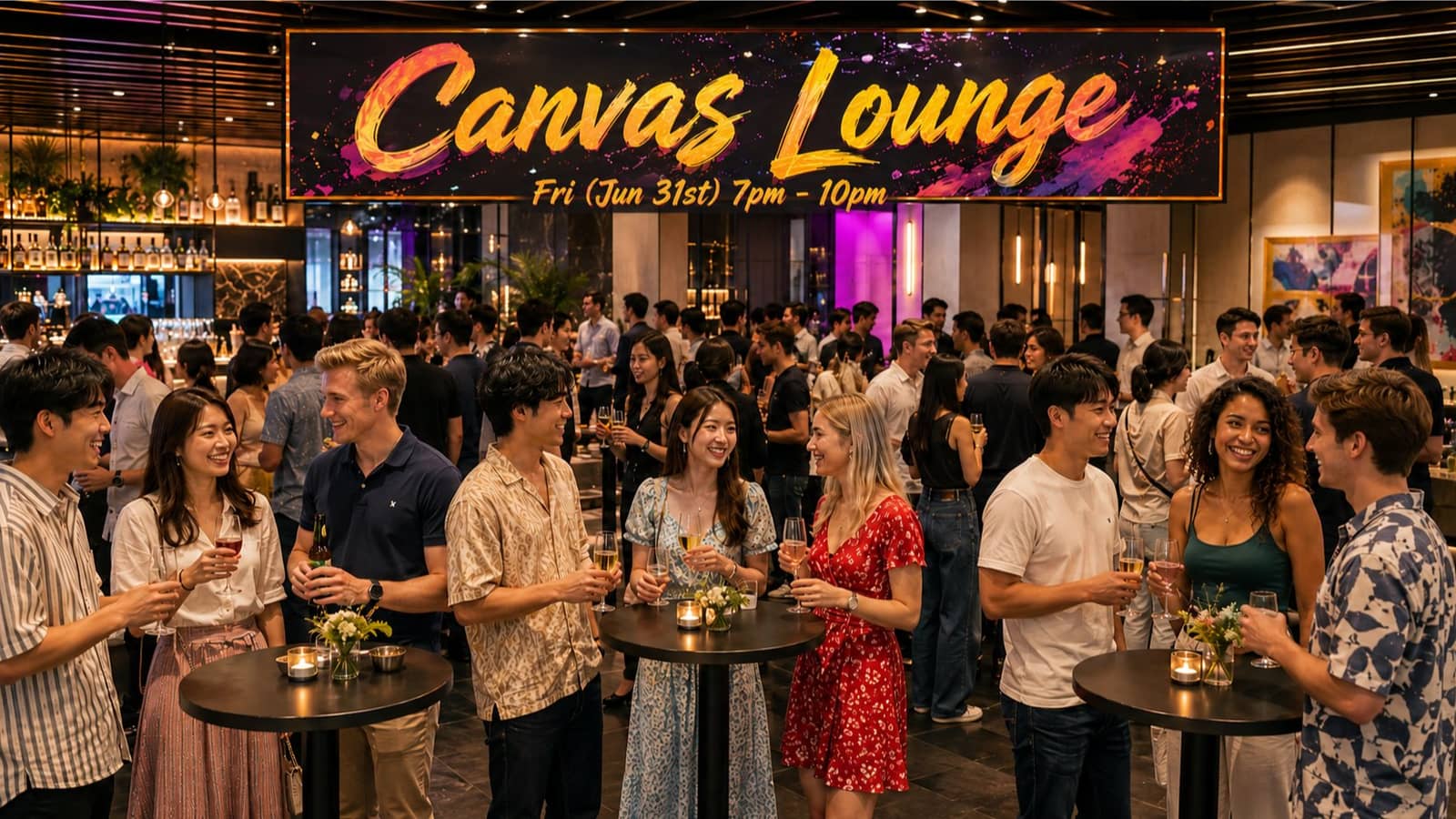 🥂 Ladies FREE Entry 🥂 : 🍷 Elegant Canvas Lounge @ 4 Star Ginza Hotel