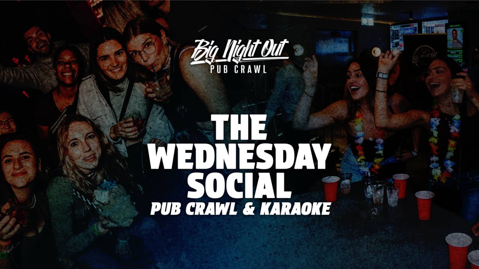 The Wednesday Social Pub Crawl & Karaoke // 4 Venues + 4 Free Drinks + Free Food