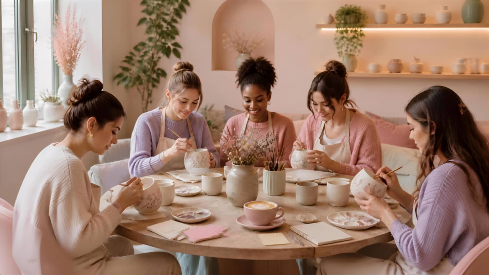🎨 Peinture sur céramique & conversations inspirantes entre filles 🎨