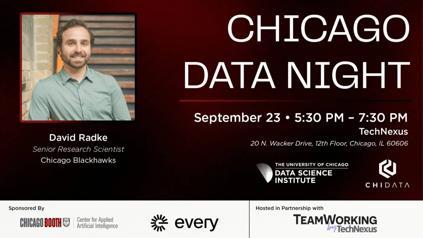 Chicago Data Night: David Radke (Chicago Blackhawks)