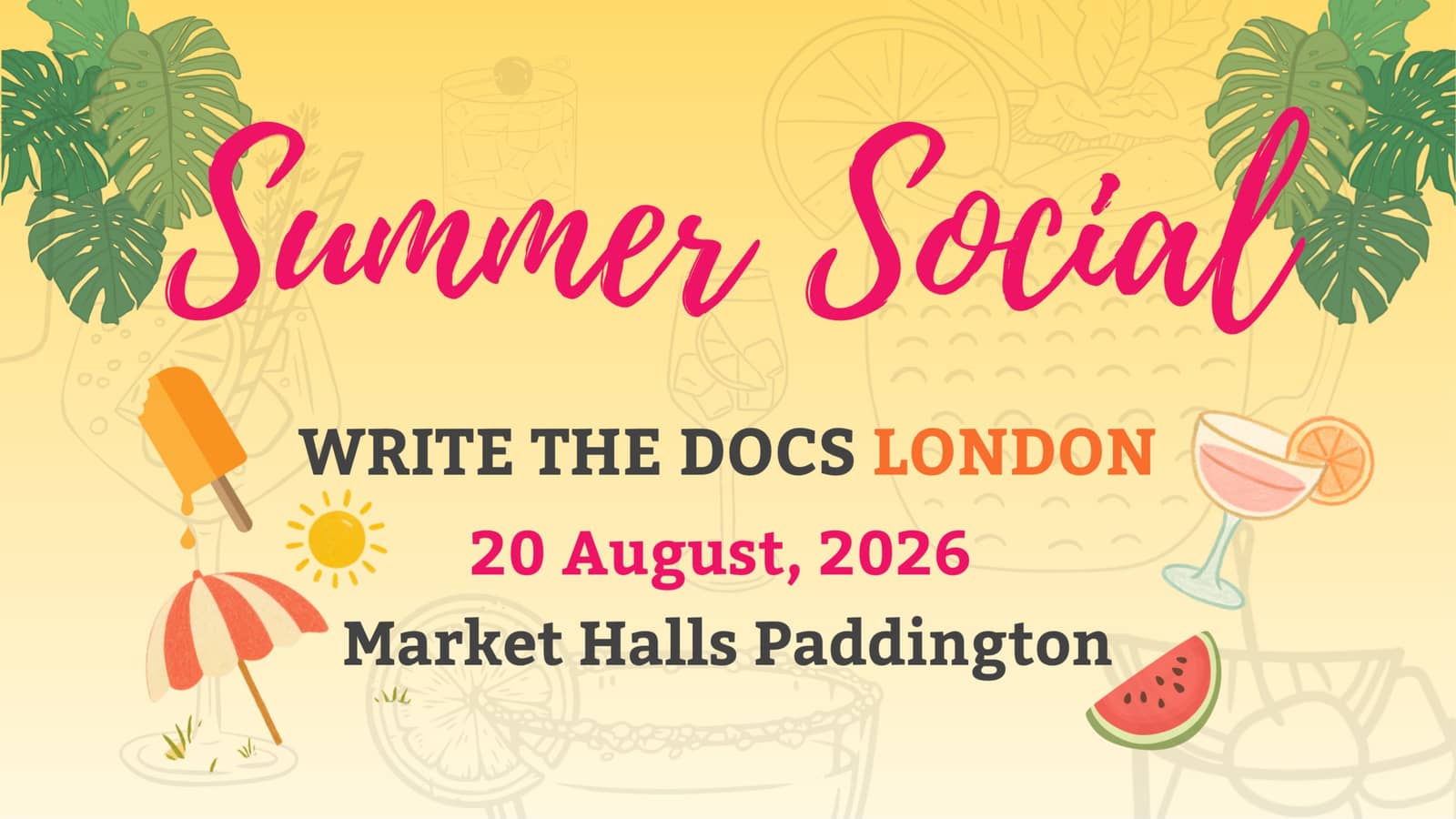 Write The Docs London Summer Social 2026