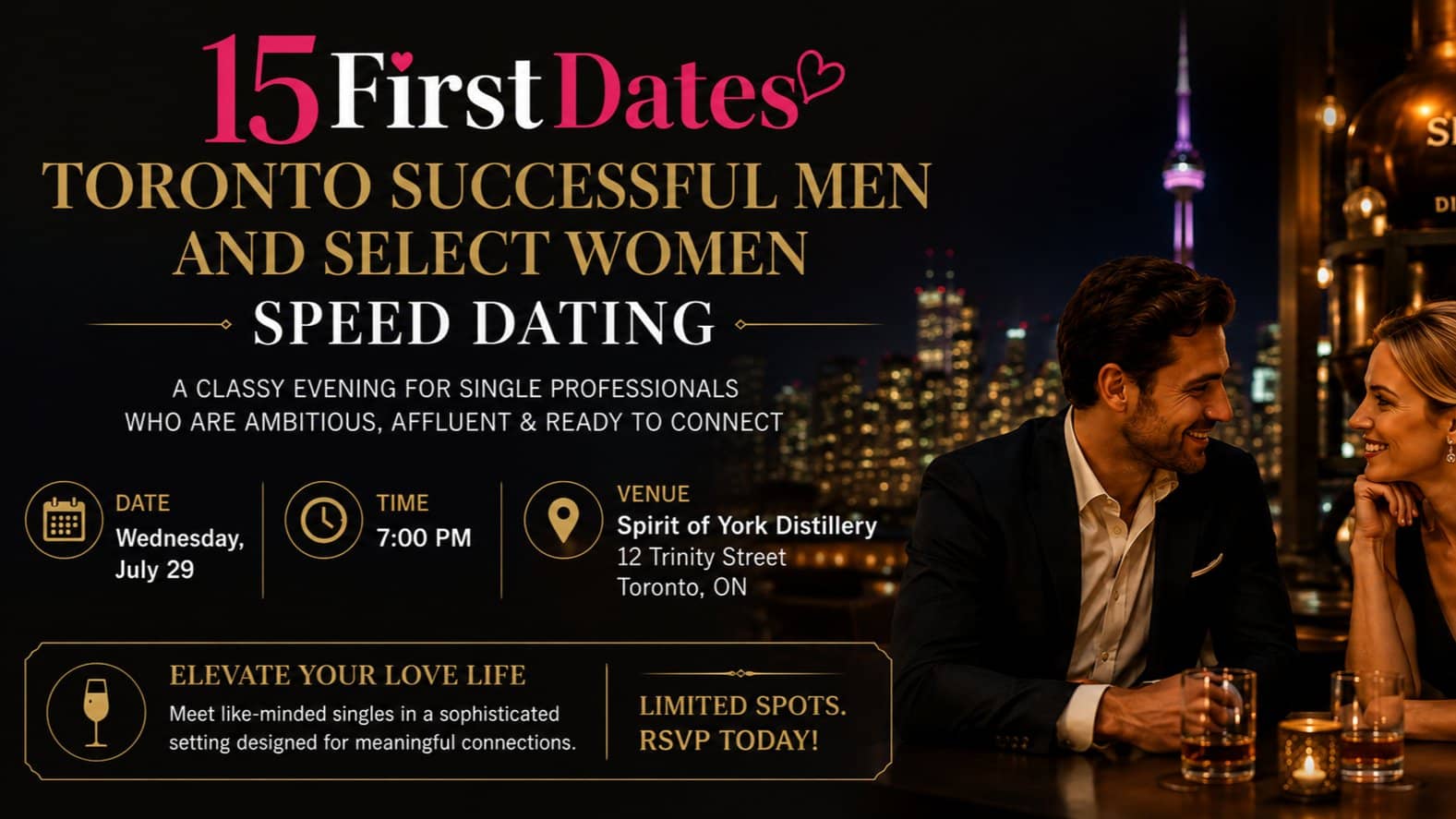 Toronto Successful Men and Select Women Speed Dating (30s and 40s)