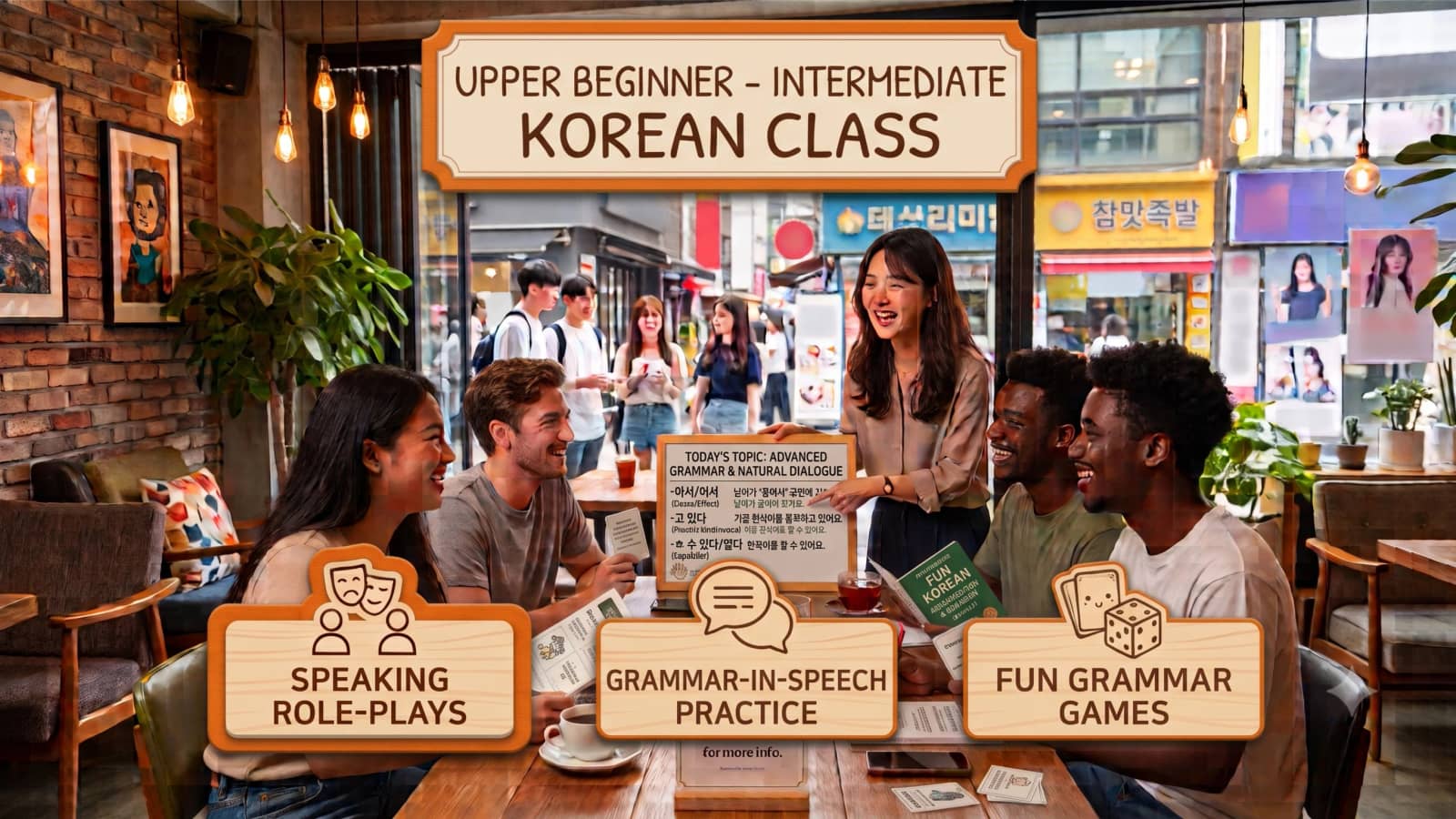[Hongdae] Speak Korean Naturally: Upper Beginner - Intermediate Class! 🗣️
