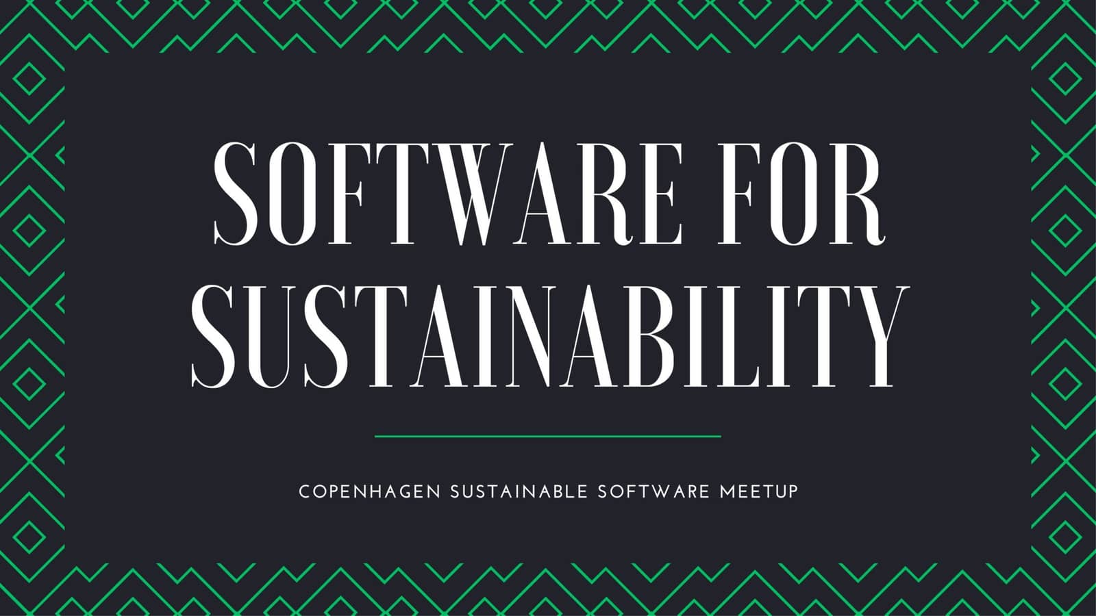 Green Software initiatives