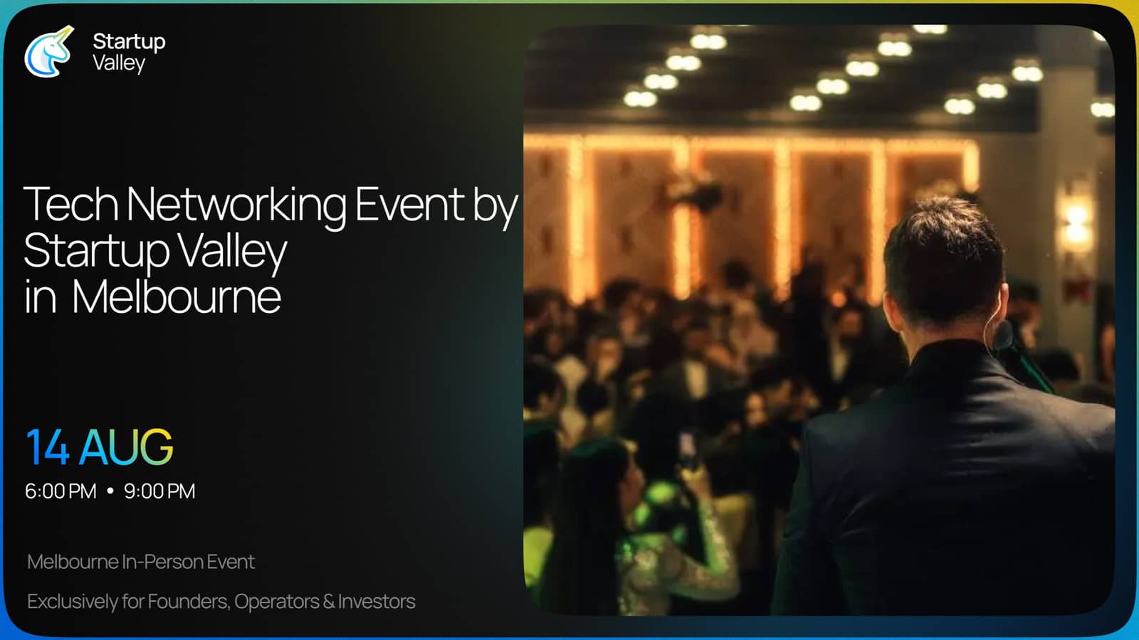 Tech Networking Event by Startup Valley in Melbourne
