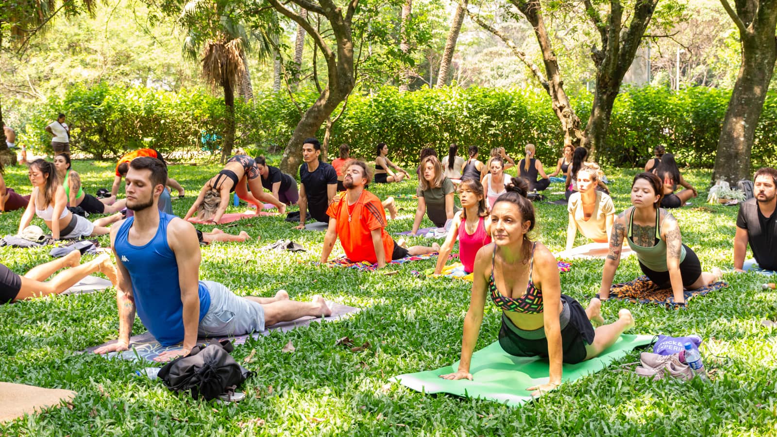 Yoga at Ibirapuera Park