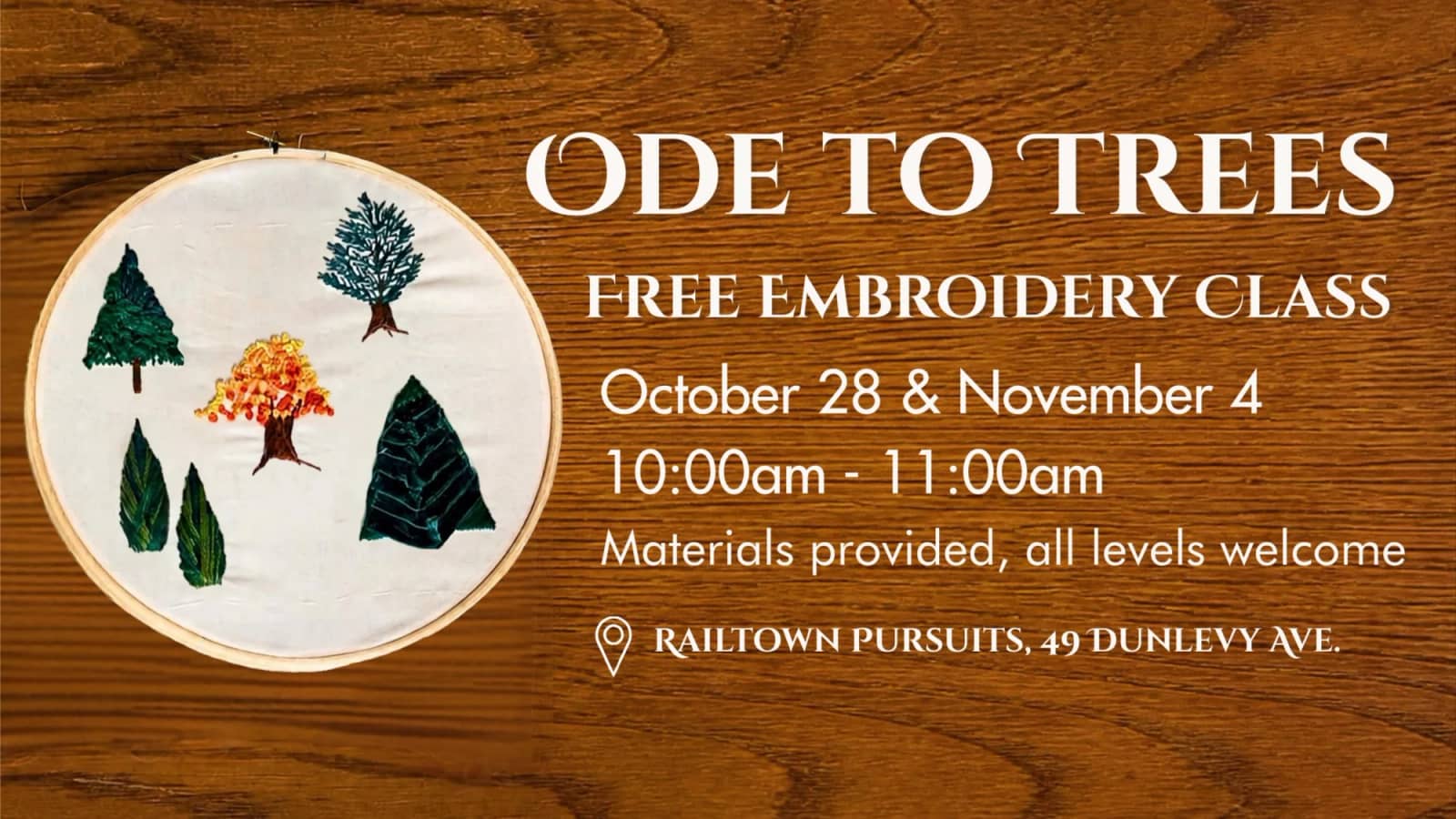 Ode to Trees In Embroidery