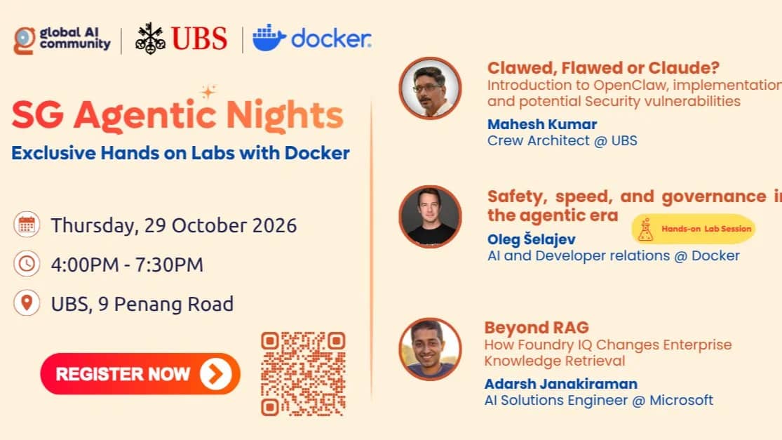 SG Agentic Nights — Exclusive Hands-on Labs with Docker