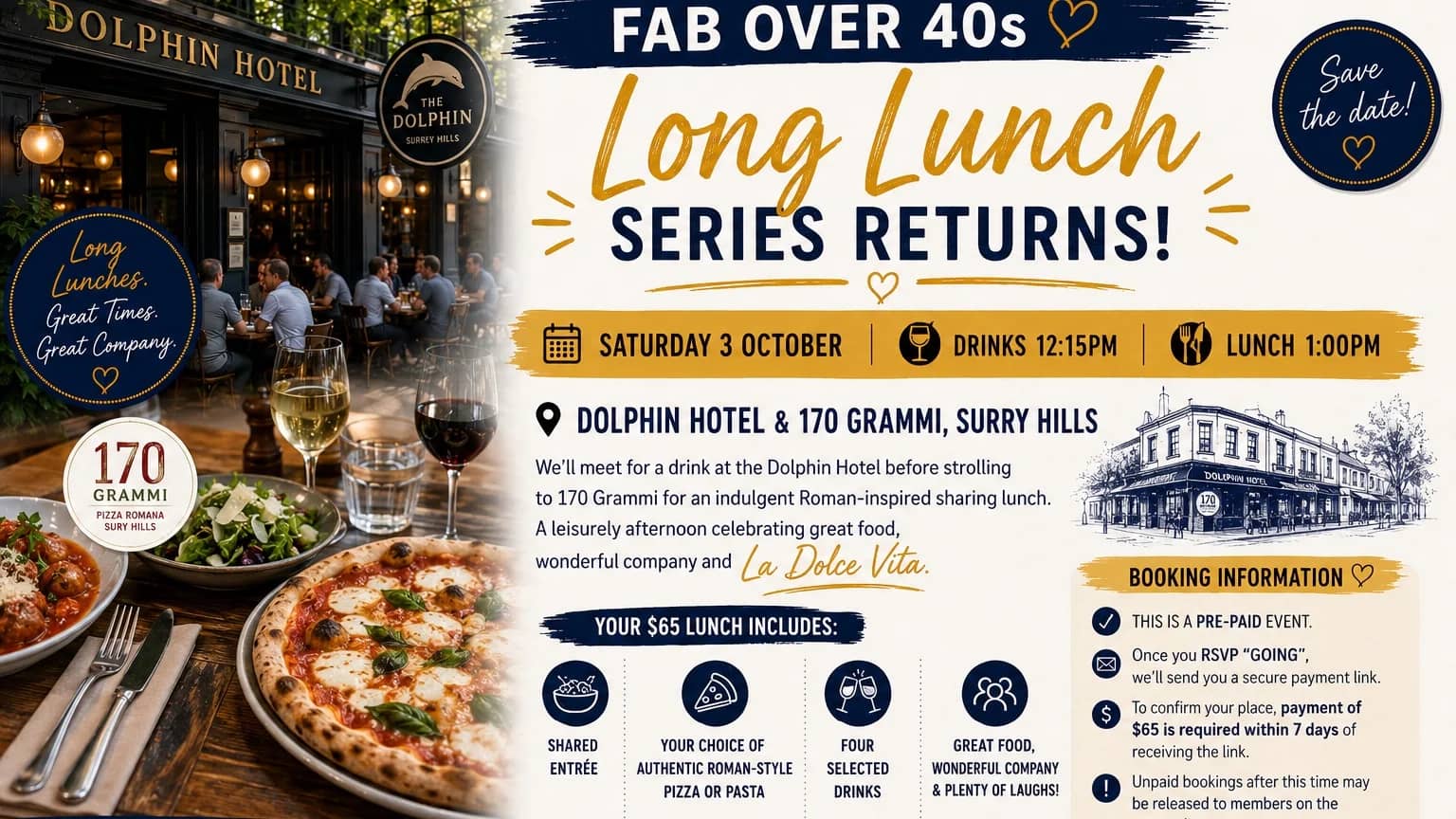 Return of the long lunch series - 170 Grammi!!