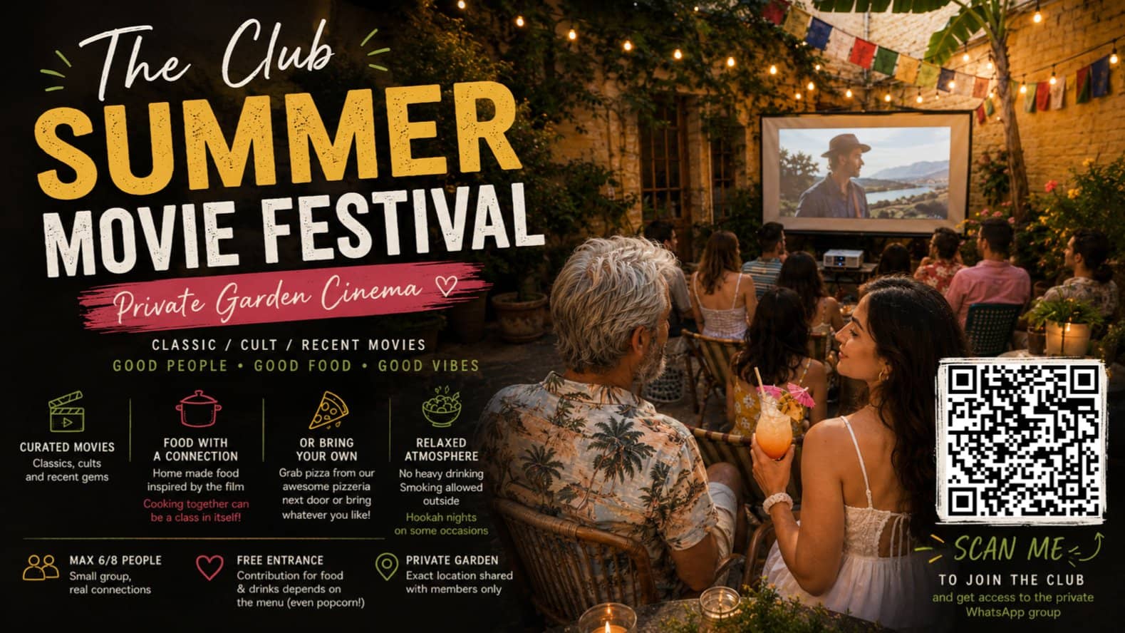 🎬 The Club – Summer Movie Festival (Private Garden)
