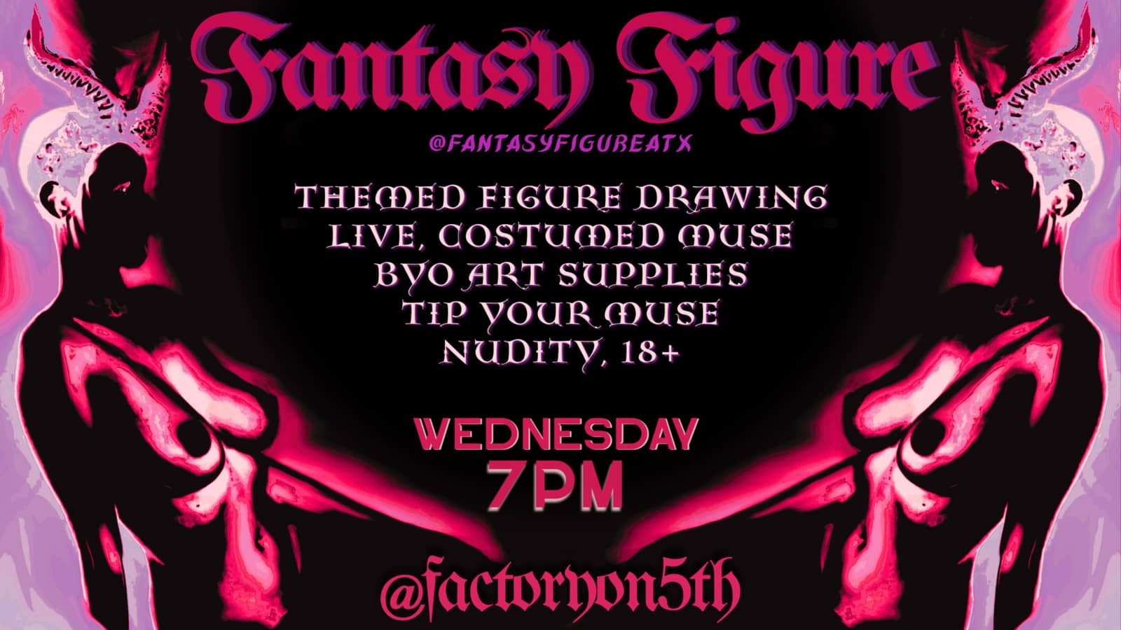 Live, Nude Model Fantasy-Themed - Short Pose Drawing