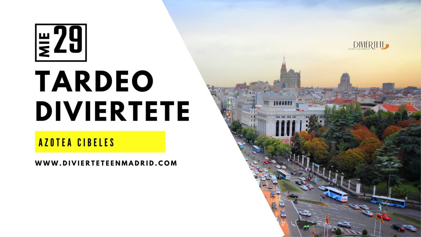 AFTER WORK DIVIERTETE EN LA AZOTEA DE CIBELES, VENTE A CONOCER GENTE NUEVA.