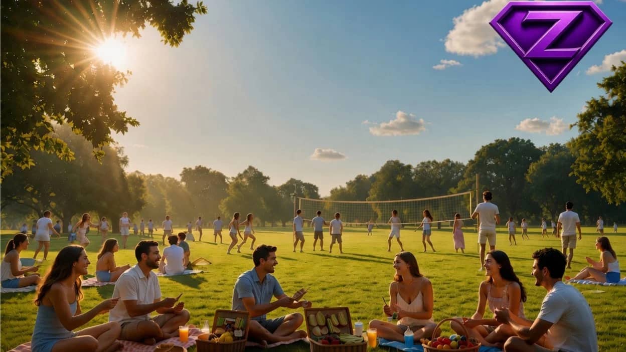 🗣️💃🎤🏐 Sunday Picnic, Games & New Friends!