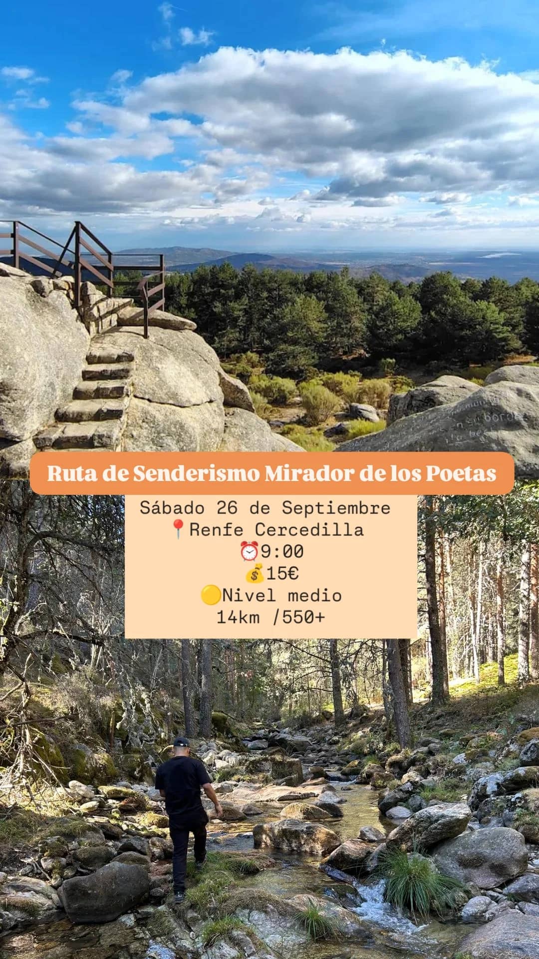 Ruta Senderismo Mirador de los Poetas Cercedilla ⛰️| Hike Sab 26 Nivel medio