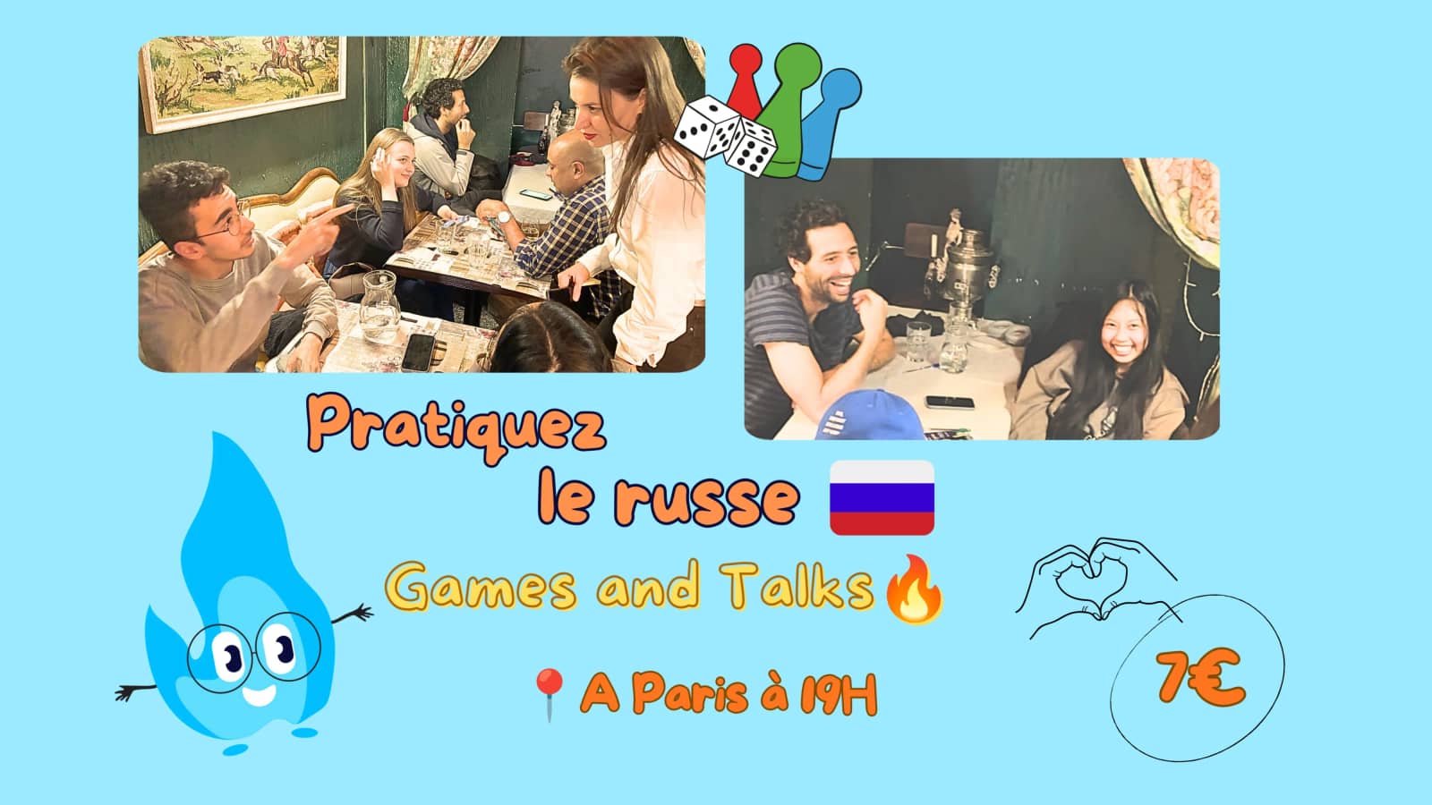 🇷🇺Pratiquez le russe A1-A2 ; B1+ | Russian Speaking Club🔥| Game, talk