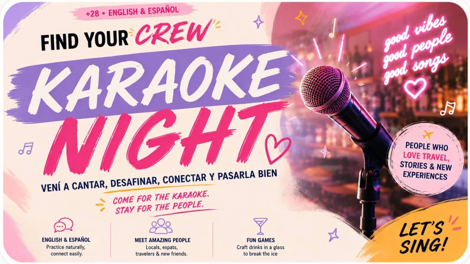🎤 Find Your Crew: Karaoke Night
