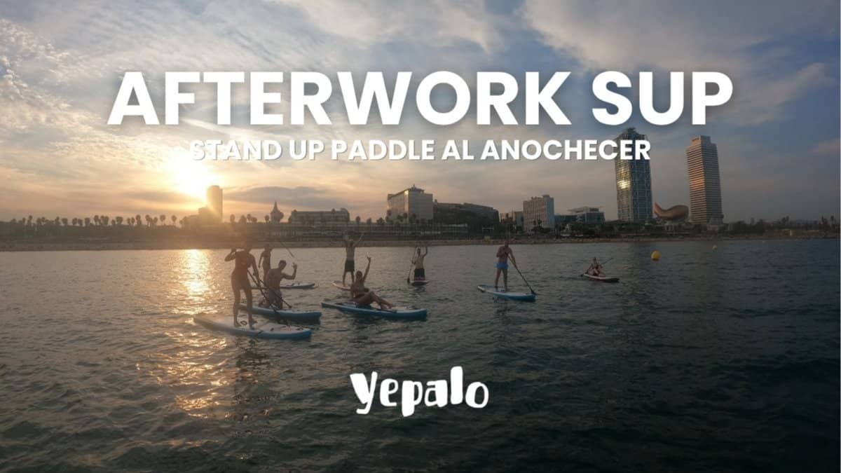 Afterwork SUP en Barcelona Stand Up Paddle 🏄🏼‍♀️ Anochecer