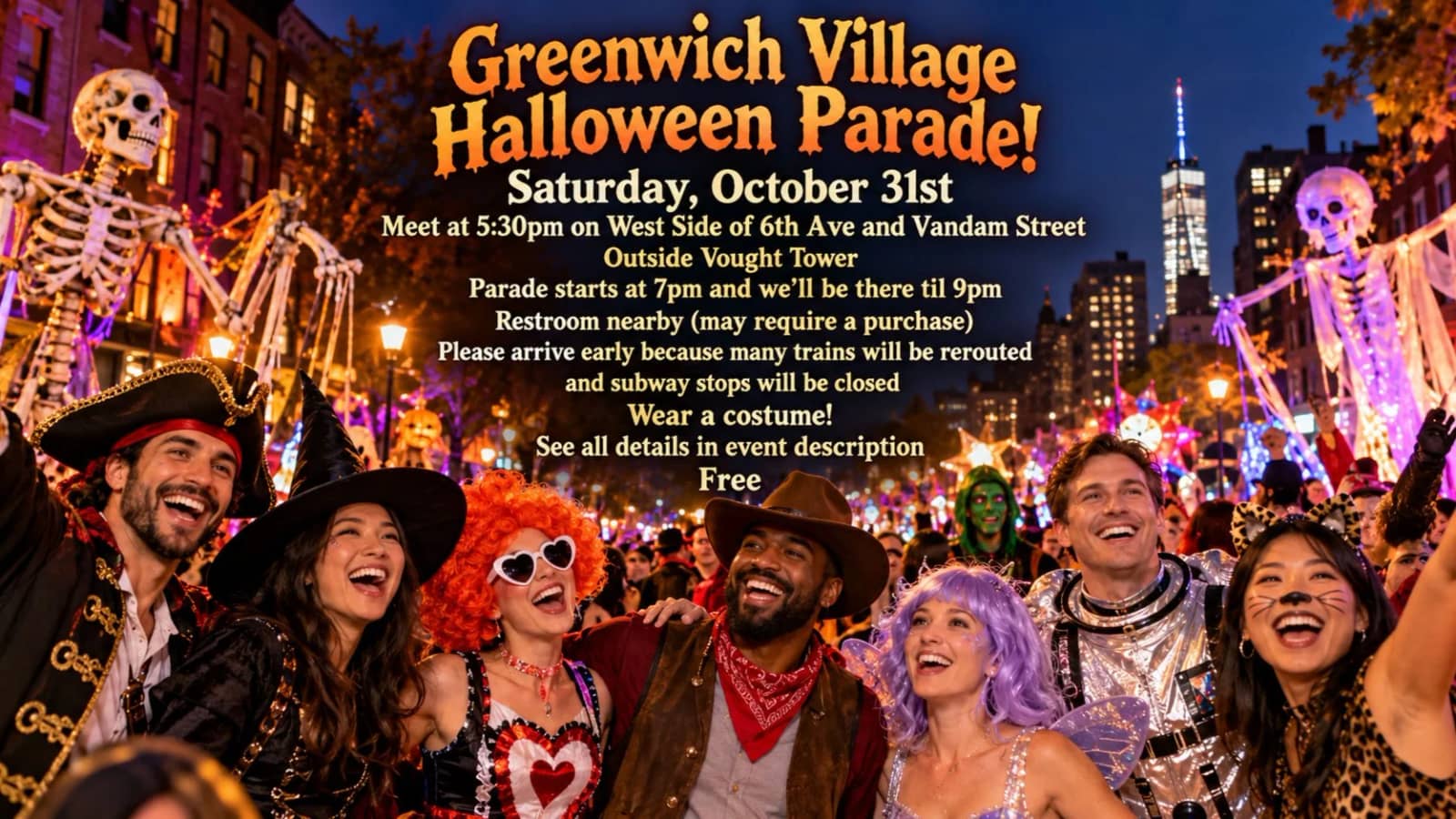 Greenwich Village Halloween Parade! 🎃🧙‍♀️🔮👻