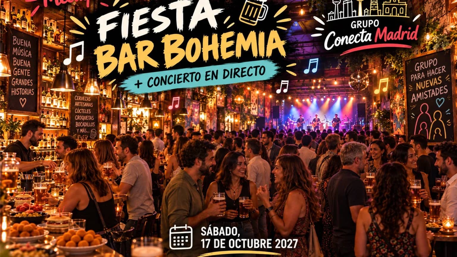 TAPEO EN BAR BOHEMIA + CONCIERTO EN DIRECTO