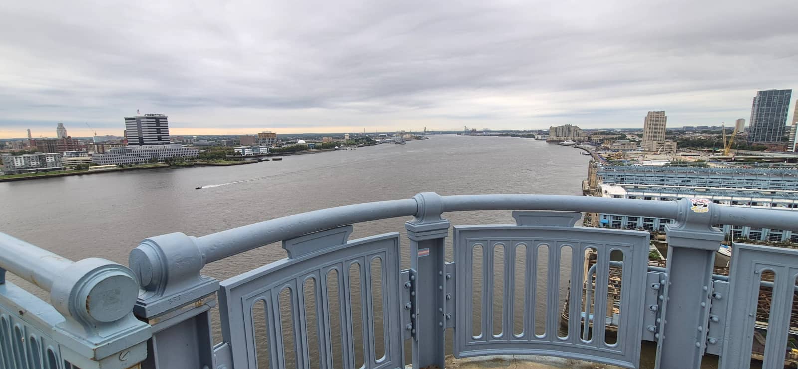 Scenic Fitness Hike along the DE river and over Ben Franklin bridge 8 plus miles