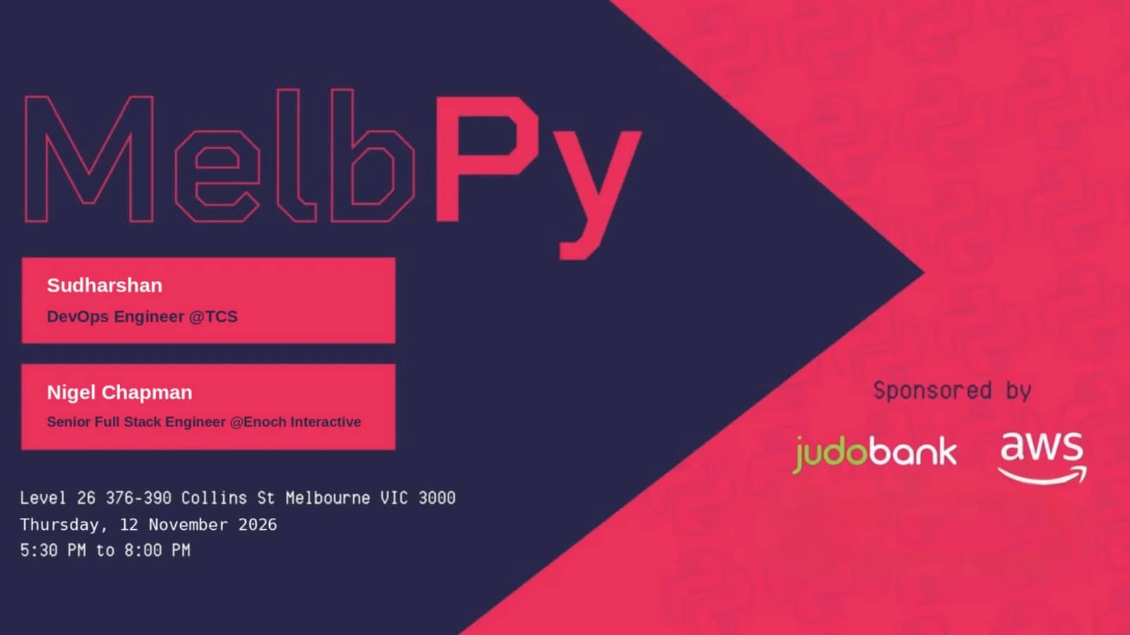 Melbourne Python Meetup – November 2026