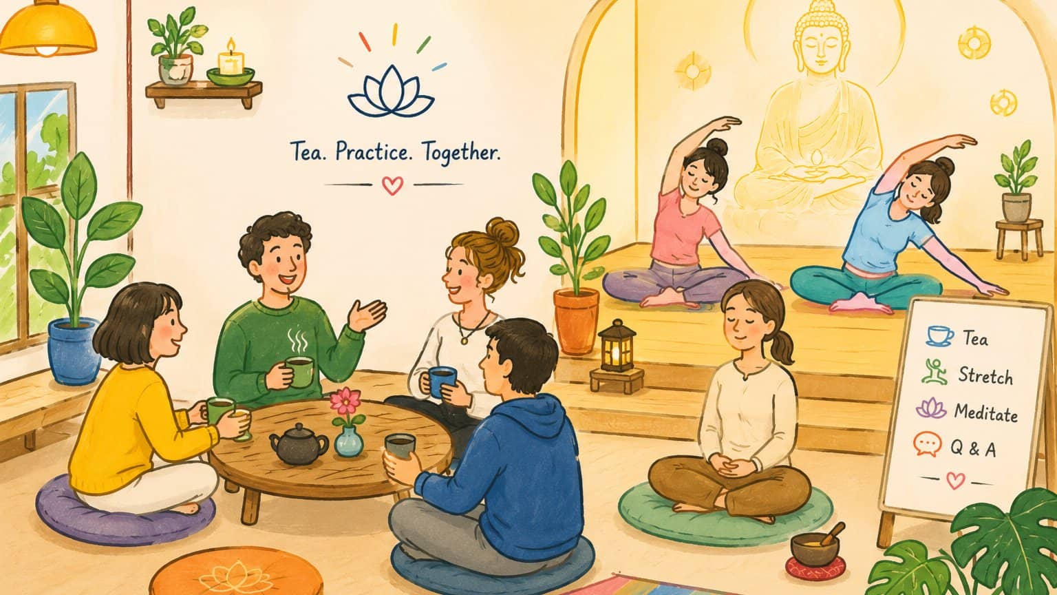 Thursday Evening Tea, Stretching & Meditation