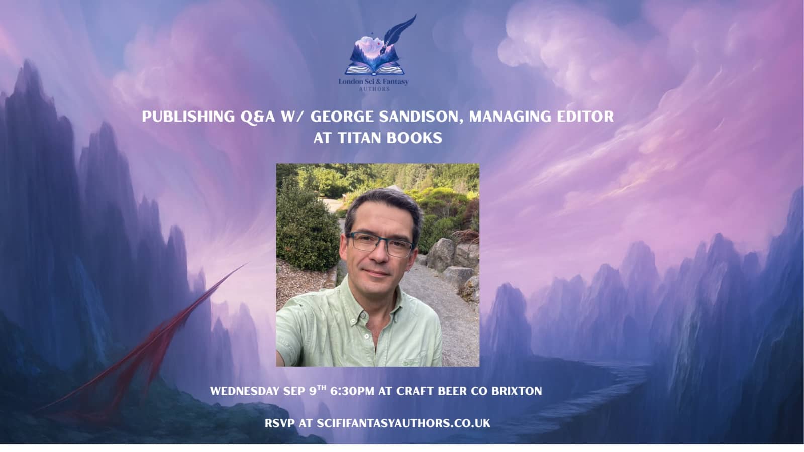 Publishing Q&A w/ George Sandison, Managing Editor at Titan Books