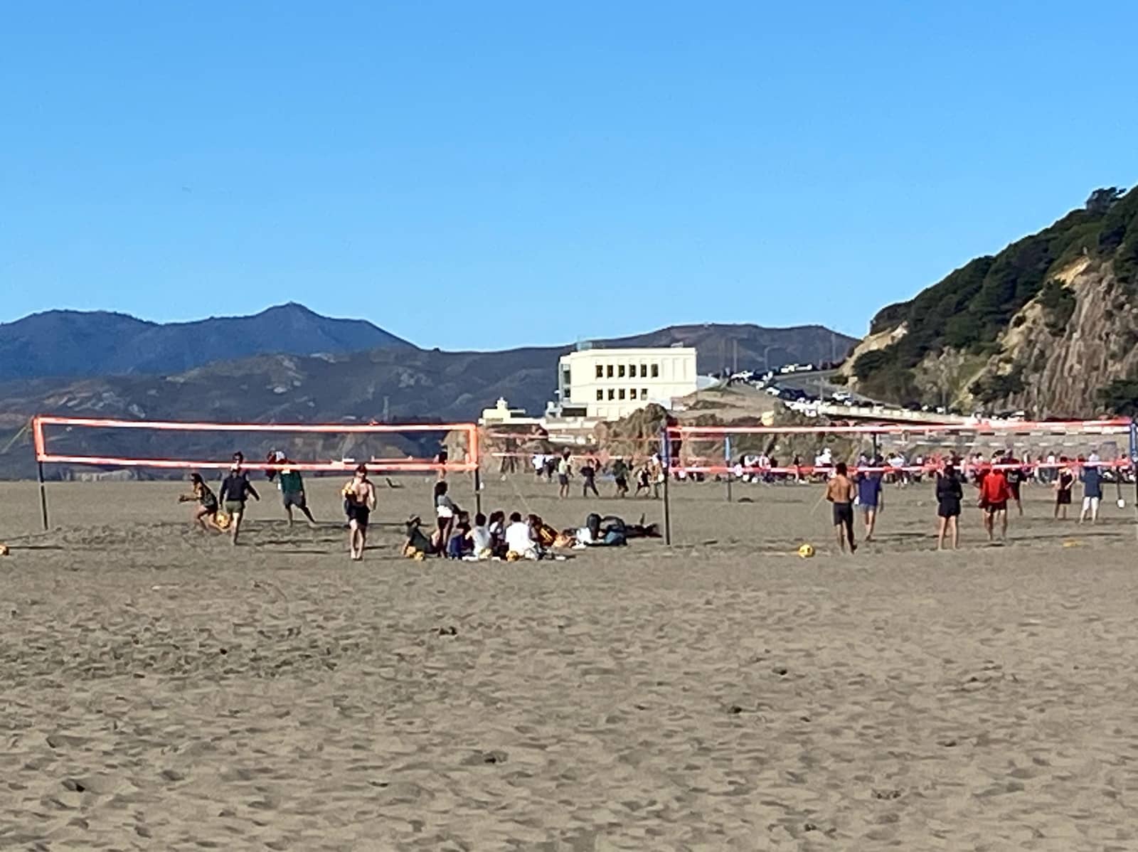 Volleyball. Training and Playing.