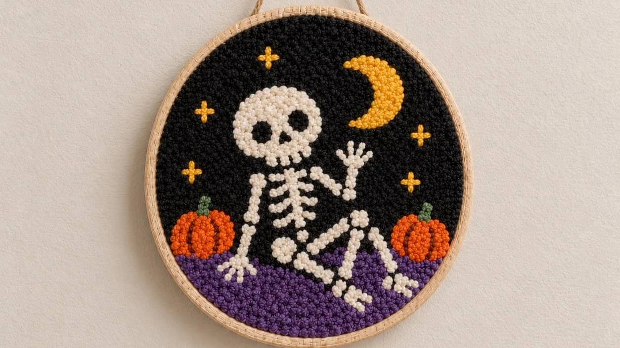 Halloween Punch Needle Workshop: Stitch Your Own Spooky Wall Hanger