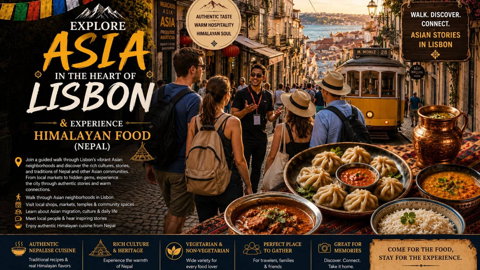 Explore Asia in the Heart of Lisbon & Experience Himalayan Food ( Nepal )
