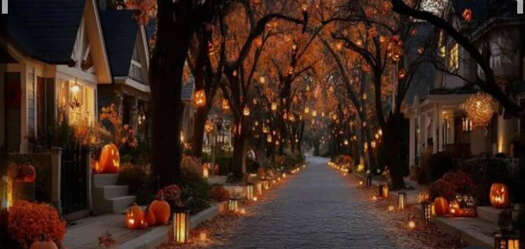 🎃 Costumes On! Spooky Streets, Halloween Decor & Photo Walk 👻