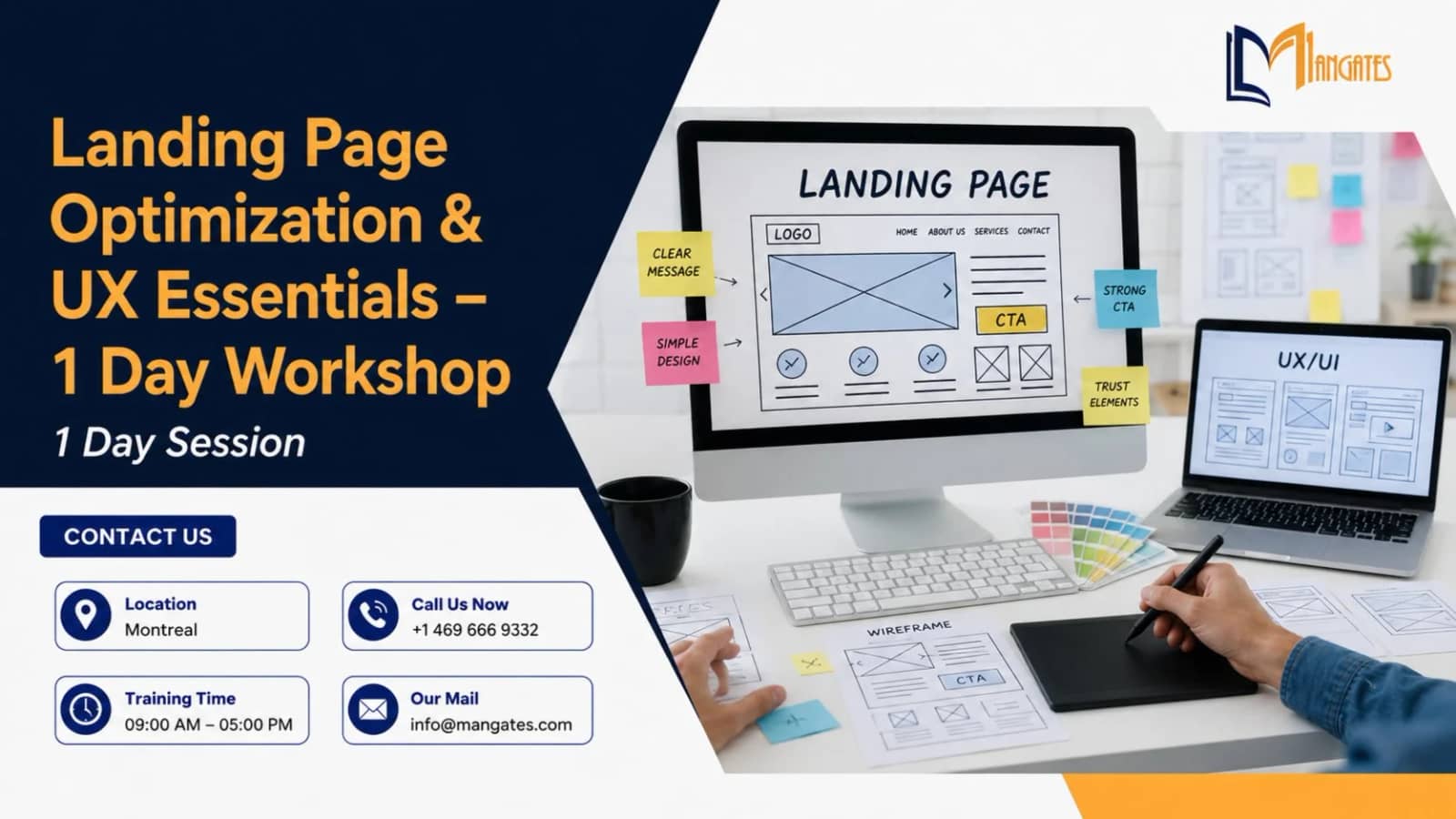 Landing Page Optimization & UX Essentials – 1 Day Workshop in Montreal