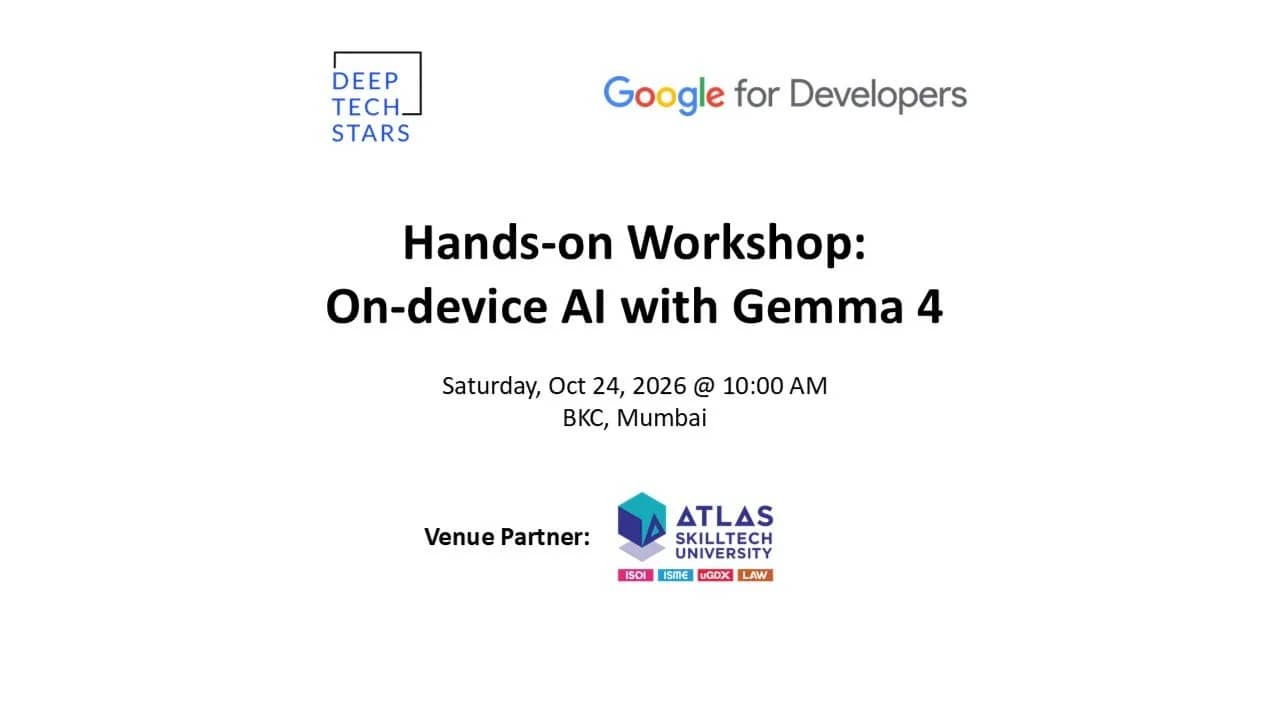 Hands-on Workshop - On-device AI with Gemma 4
