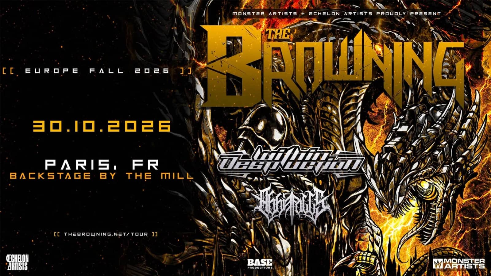 Concert: THE BROWNING + WITHIN DESTRUCTION + ABBIE FALLS