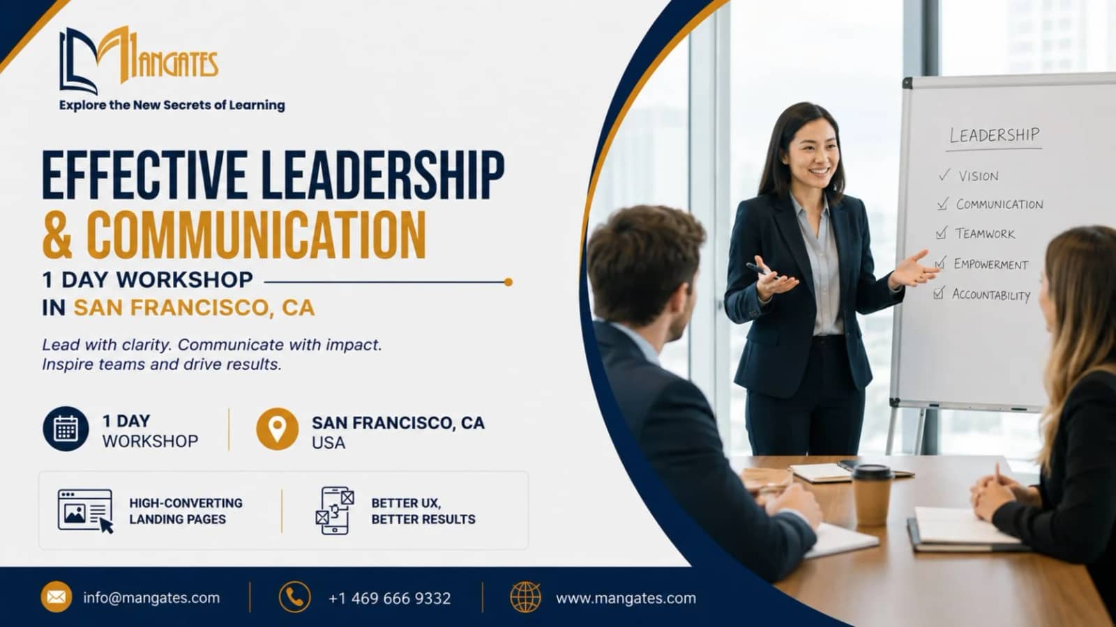 Effective Leadership & Communication - 1 Day Workshop in San Francisco, CA
