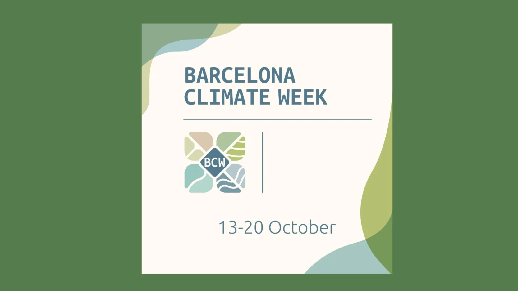 Barcelona Climate Week Opening Event