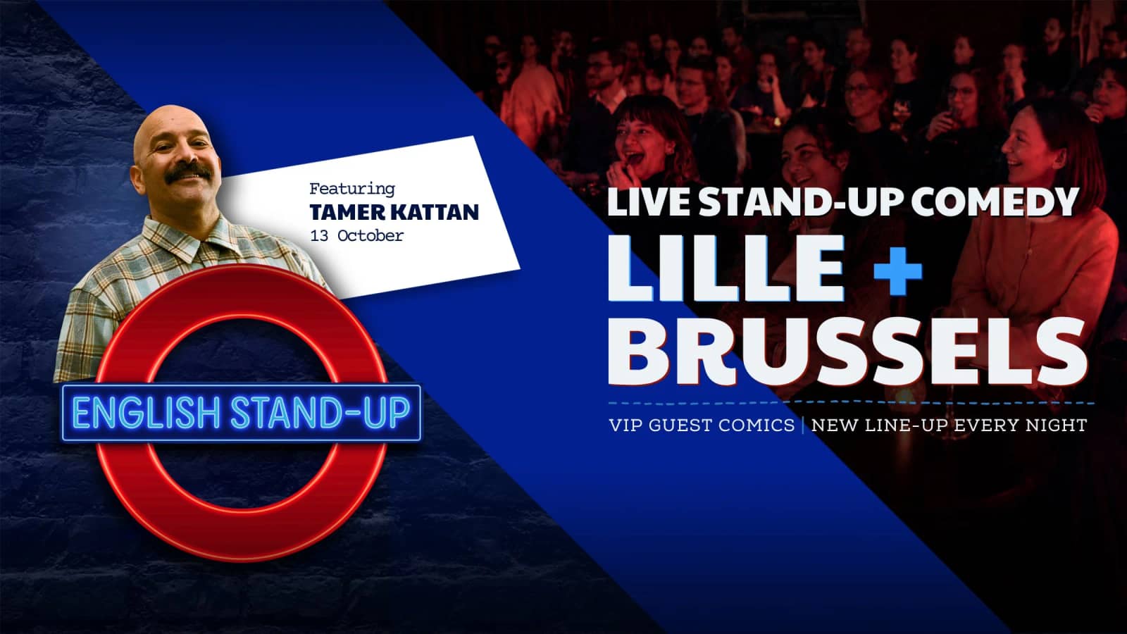 English Stand-Up Comedy Night featuring Tamer Kattan in Brussels