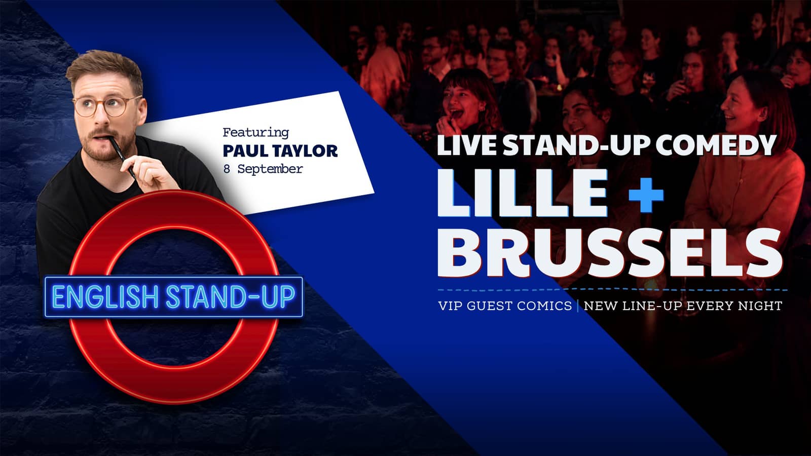 English Stand-Up Comedy Night featuring Paul Taylor in Brussels