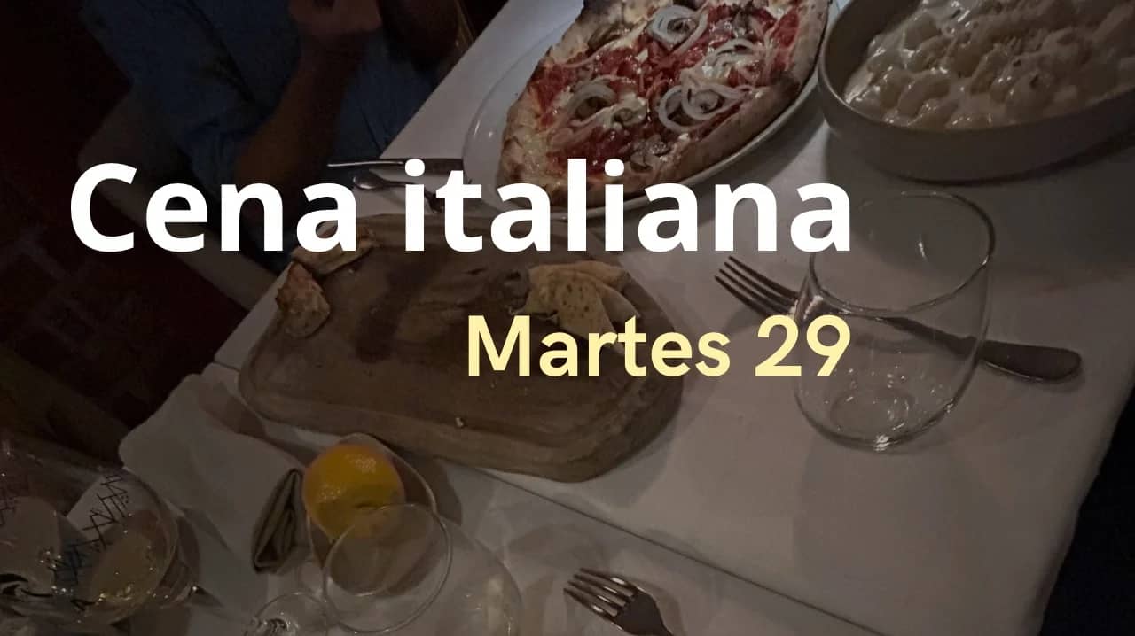 Cena y haz nuevos amistades con gastronomía italiana