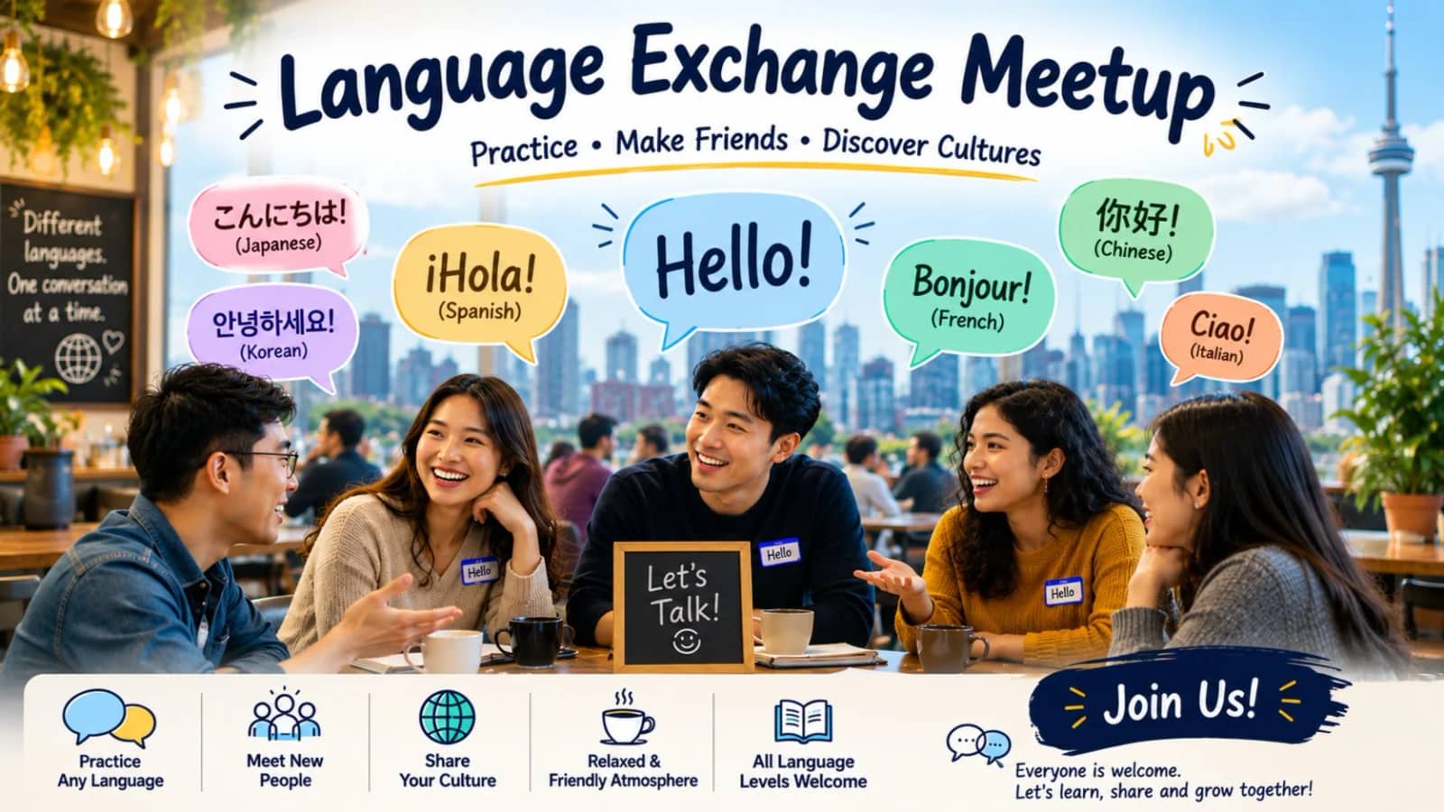 (FREE EVENT) Group Chat & Make New Friends & Language Exchange @ The Well