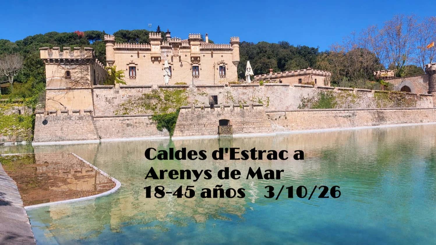 18-45 años. Caldes d’Estrac a Arenys de Mar. Playa y montaña. Tren. 14€.12km350m