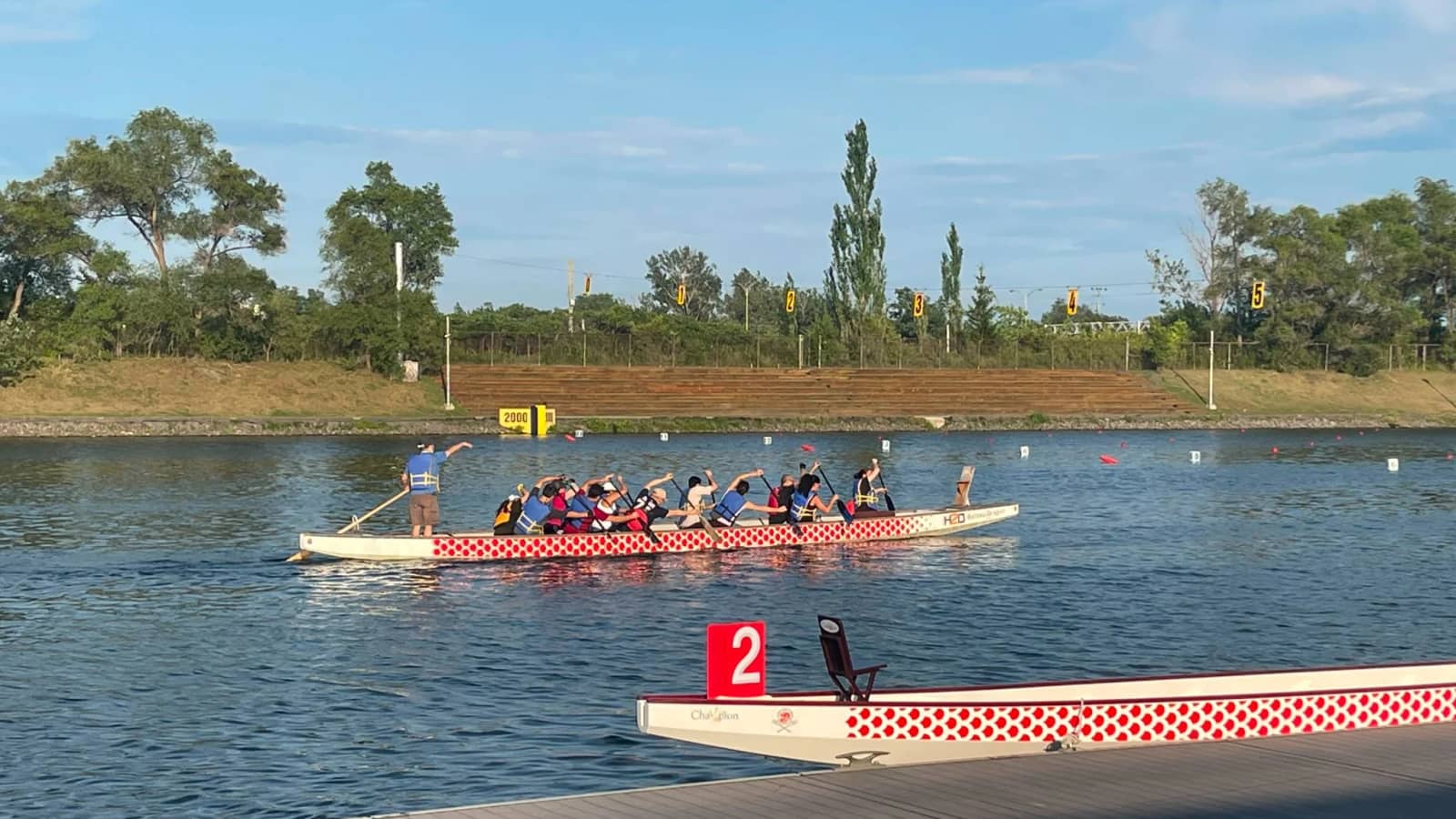Dragon boating at Olympic Basin