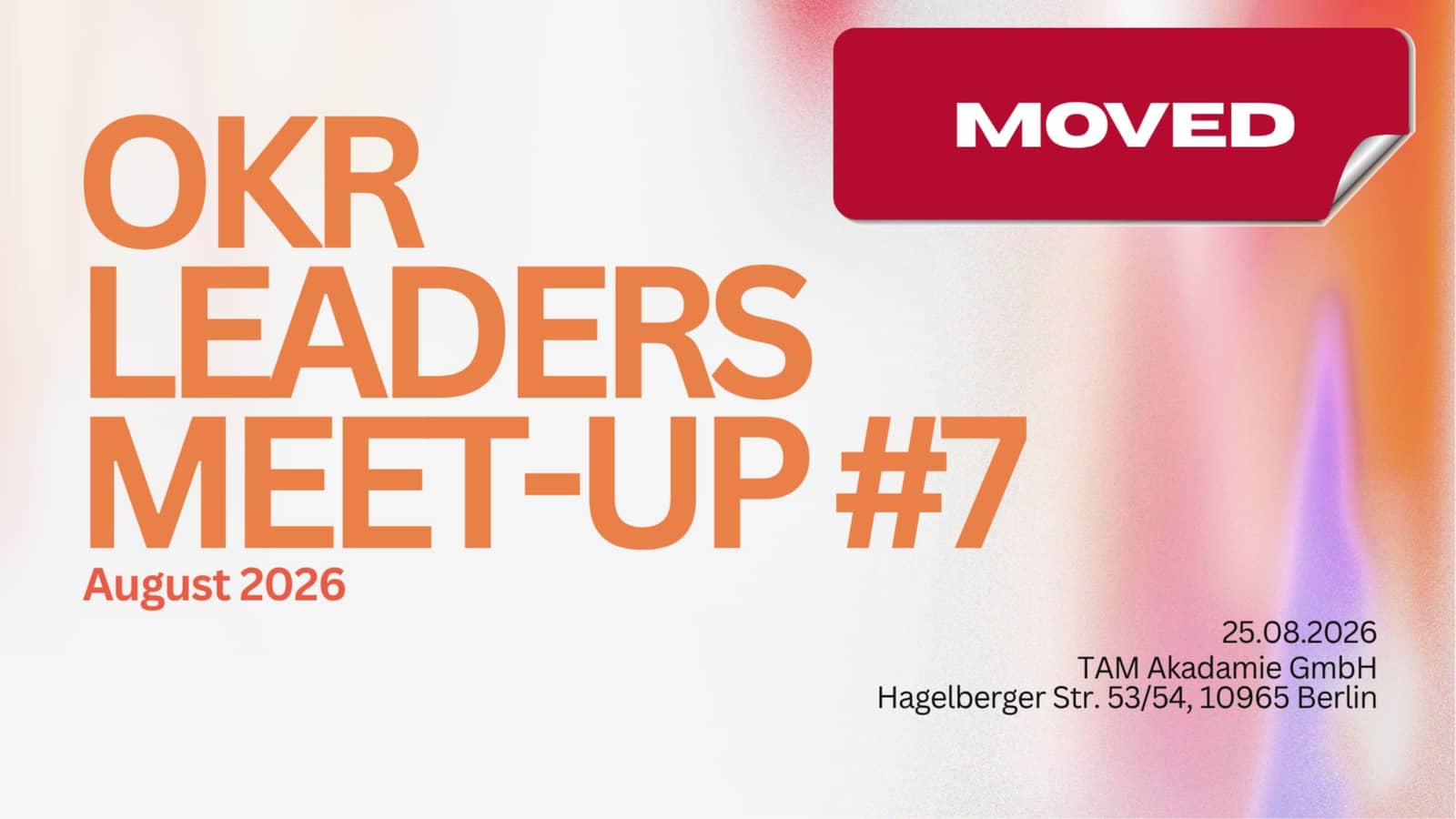 OKR Leaders Meetup #7 - From Beginners to Experts - everyone is welcome!