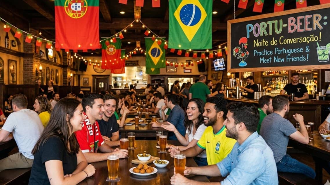 Portuguese Conversation at Atlas BrewWorks in Alexandria