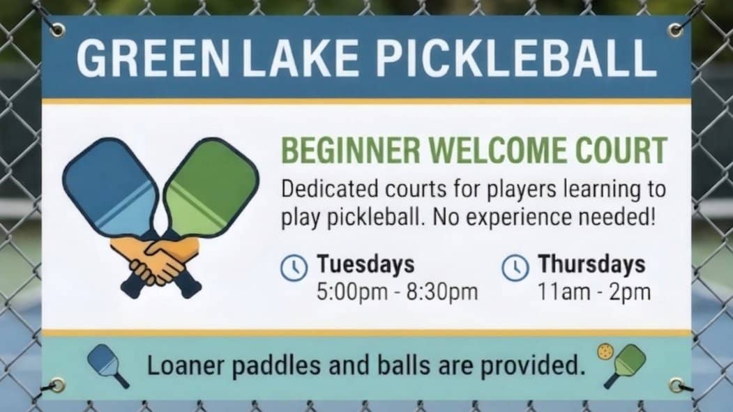 Pickleball for Beginners at Green Lake (July 30)