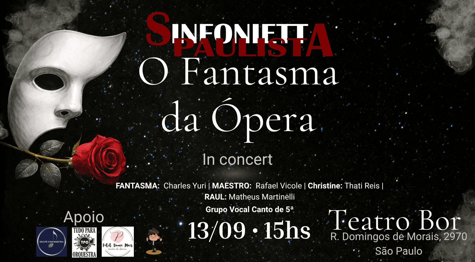 Sinfonietta Paulista - The Phantom of the Opera in Concert