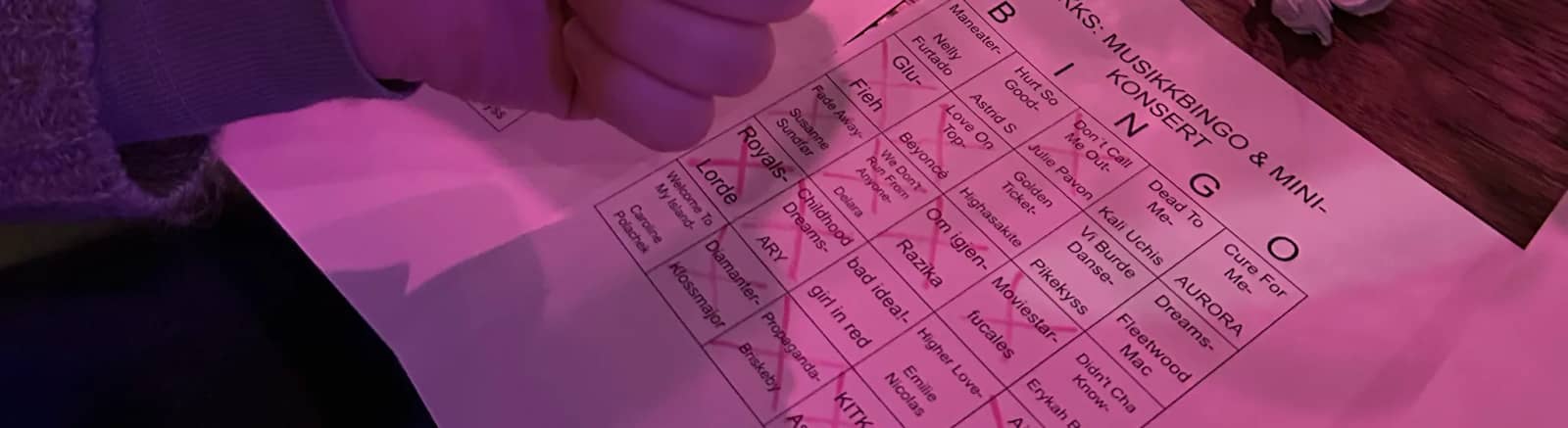 Musikkbingo og minikonsert