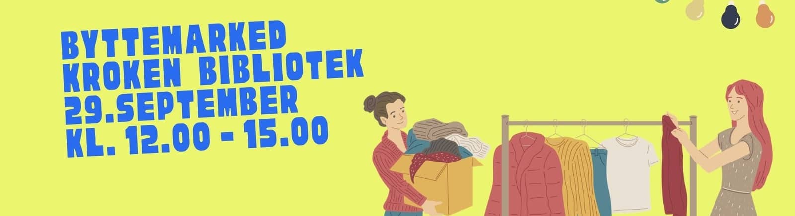 Byttemarked på Kroken bibliotek